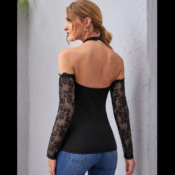 Shein// sexy blouse size small - Picture 2 of 9